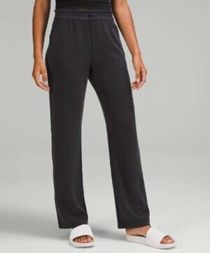Lululemon Softstreme High-Rise Straight Pant Women's 4 Black Peach-Fuzz